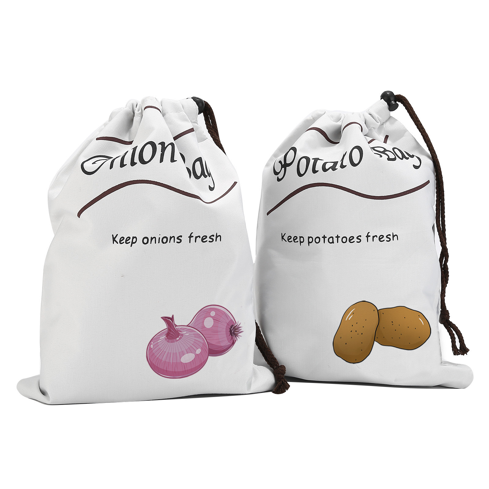 Food Storage Roots - 2 Buah Tas Penyimpanan Sayuran yang