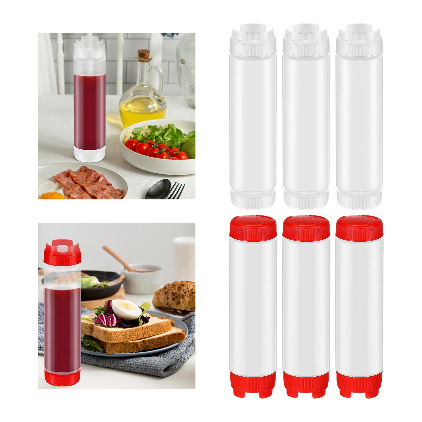 Condiment Squeeze Bottle - 3 Buah Botol Peras Bumbu Kosong,