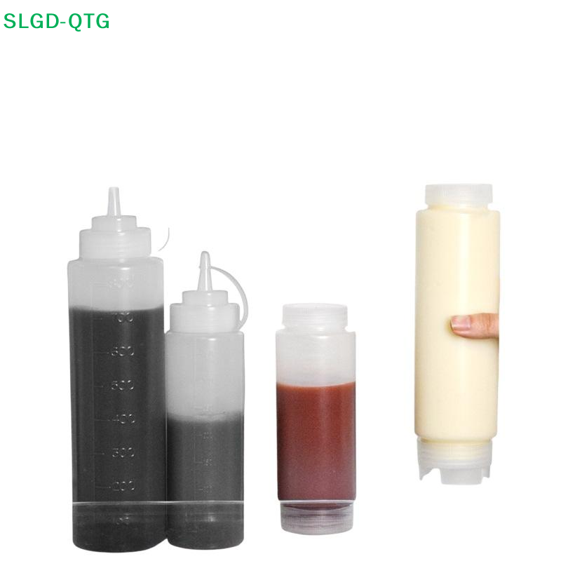 Condiment Squeeze Bottle - Botol Saus Plastik Baru dengan Dua