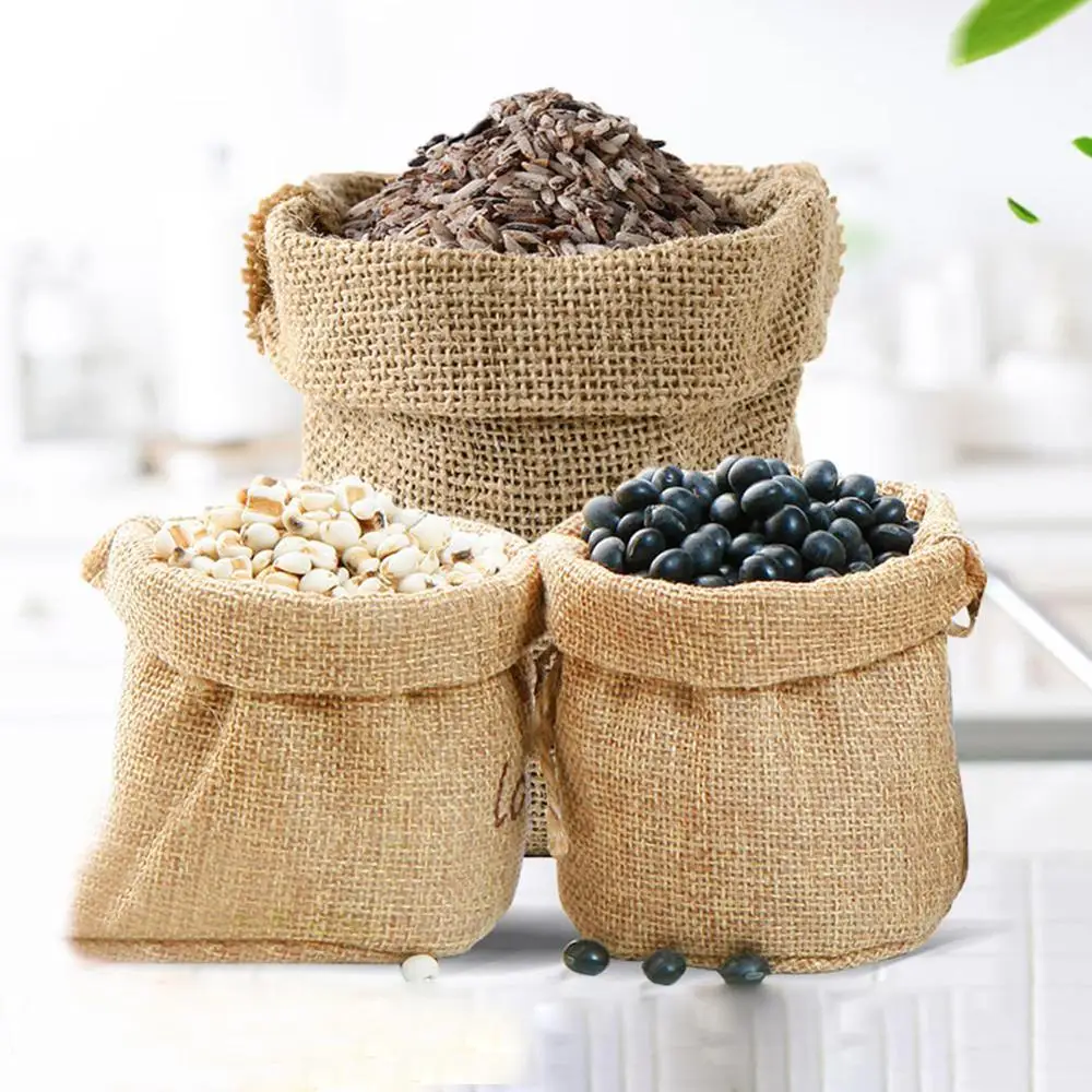 Food Storage Roots - Tas penyimpanan kentang rami karung goni