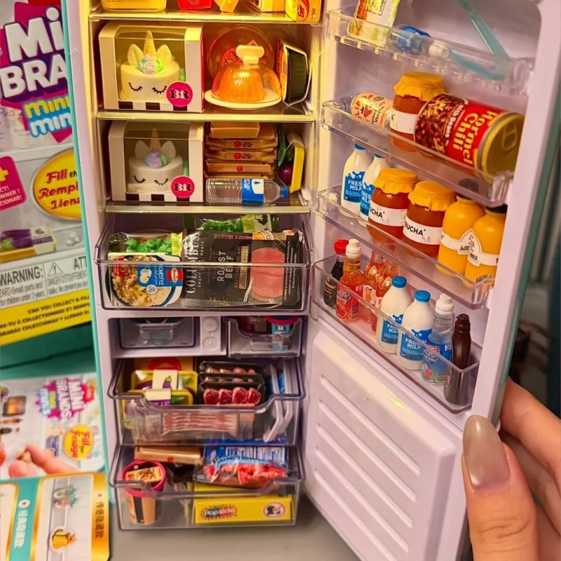 Food Storage Small - Mini Brands Fill The Fridge Playset,