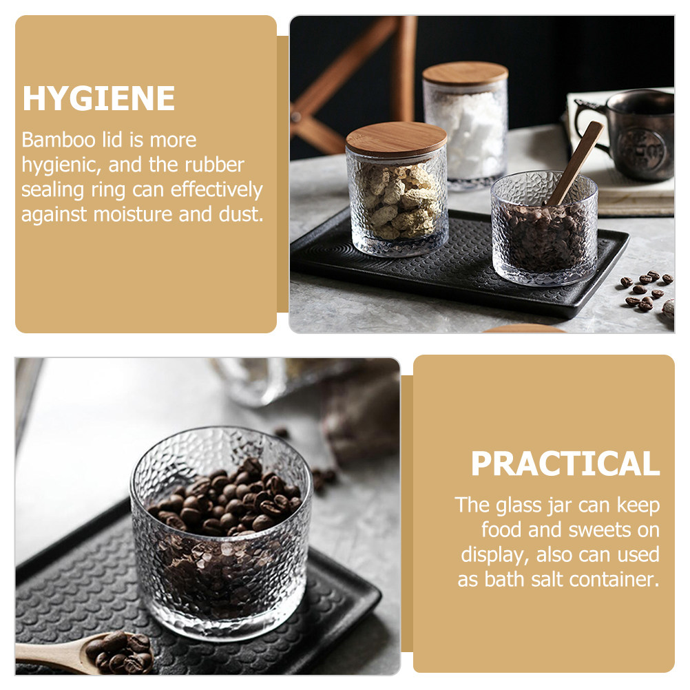 Food Storage Glass Container Set - Toples Penyimpanan Kedap Udara Kaca Tutup