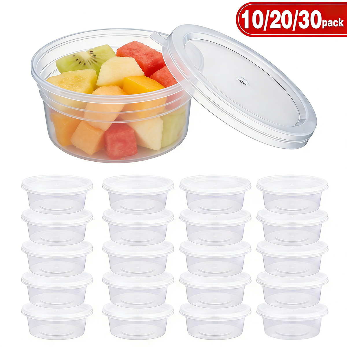 Food Storage Boxes With Lids - 10/20/30 Wadah Kecil untuk Slime dengan