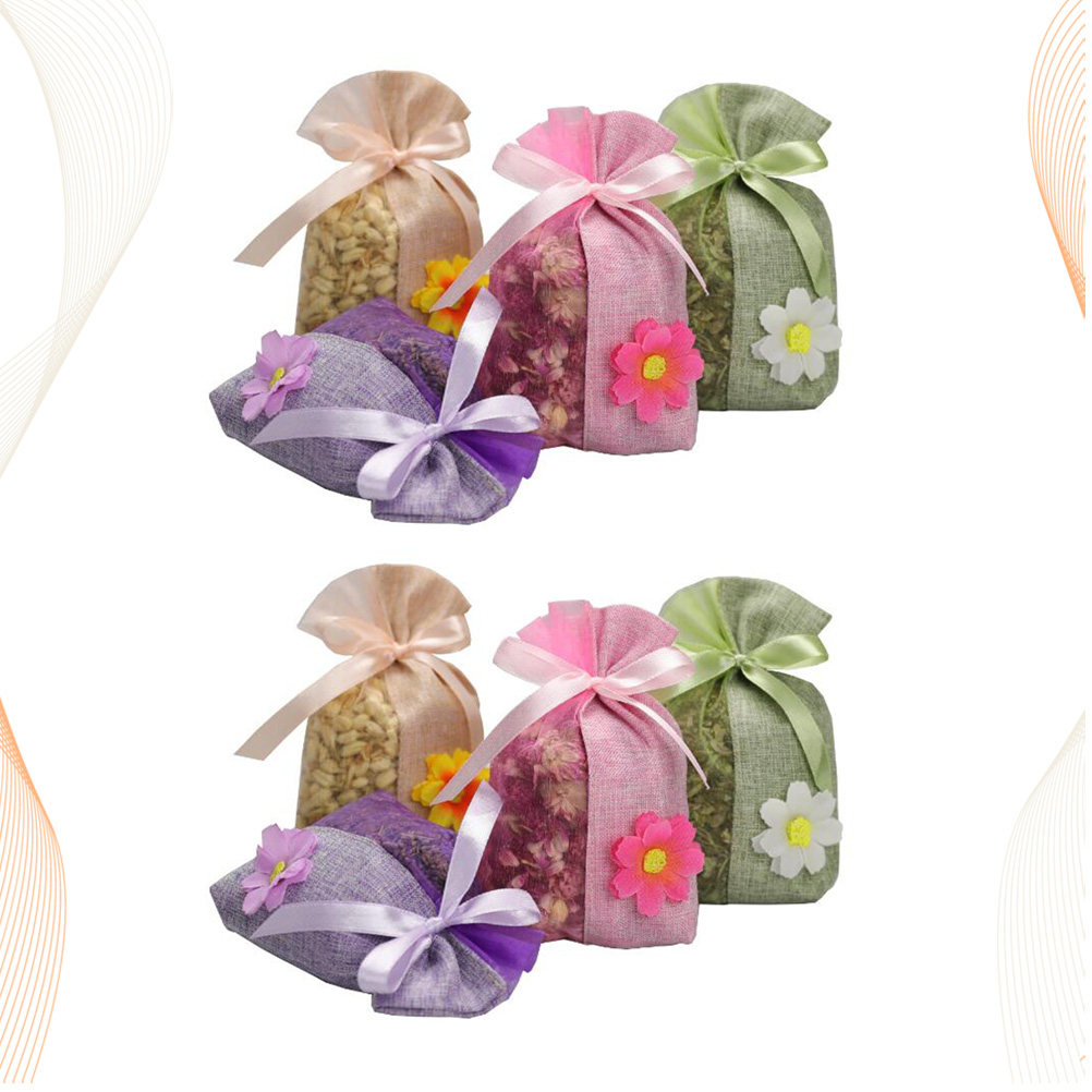 Food Storage Small - 8Pcs Kantong Serut Linen Kosong untuk