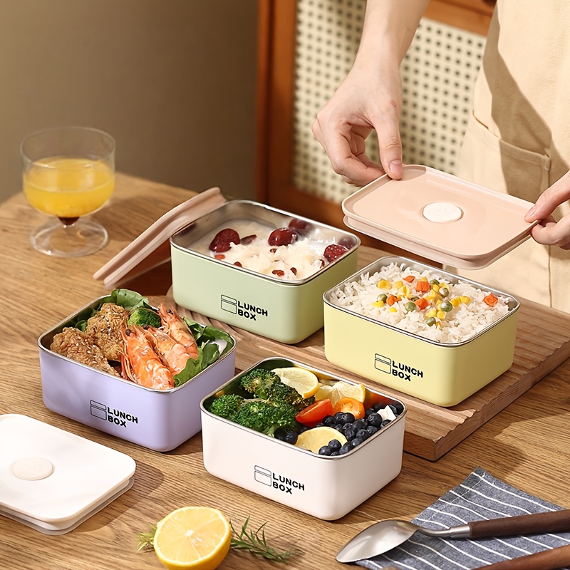 Food Storage Box Stainless Steel - Set Kotak Makan Anti Bocor dan