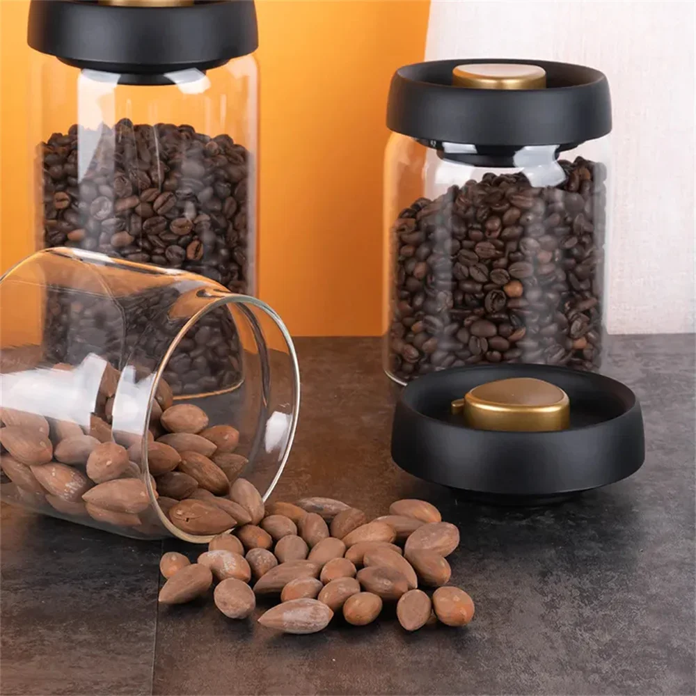 Food Storage Glass Container Set - Wadah Penyimpanan Kopi Kedap Udara, Tangki