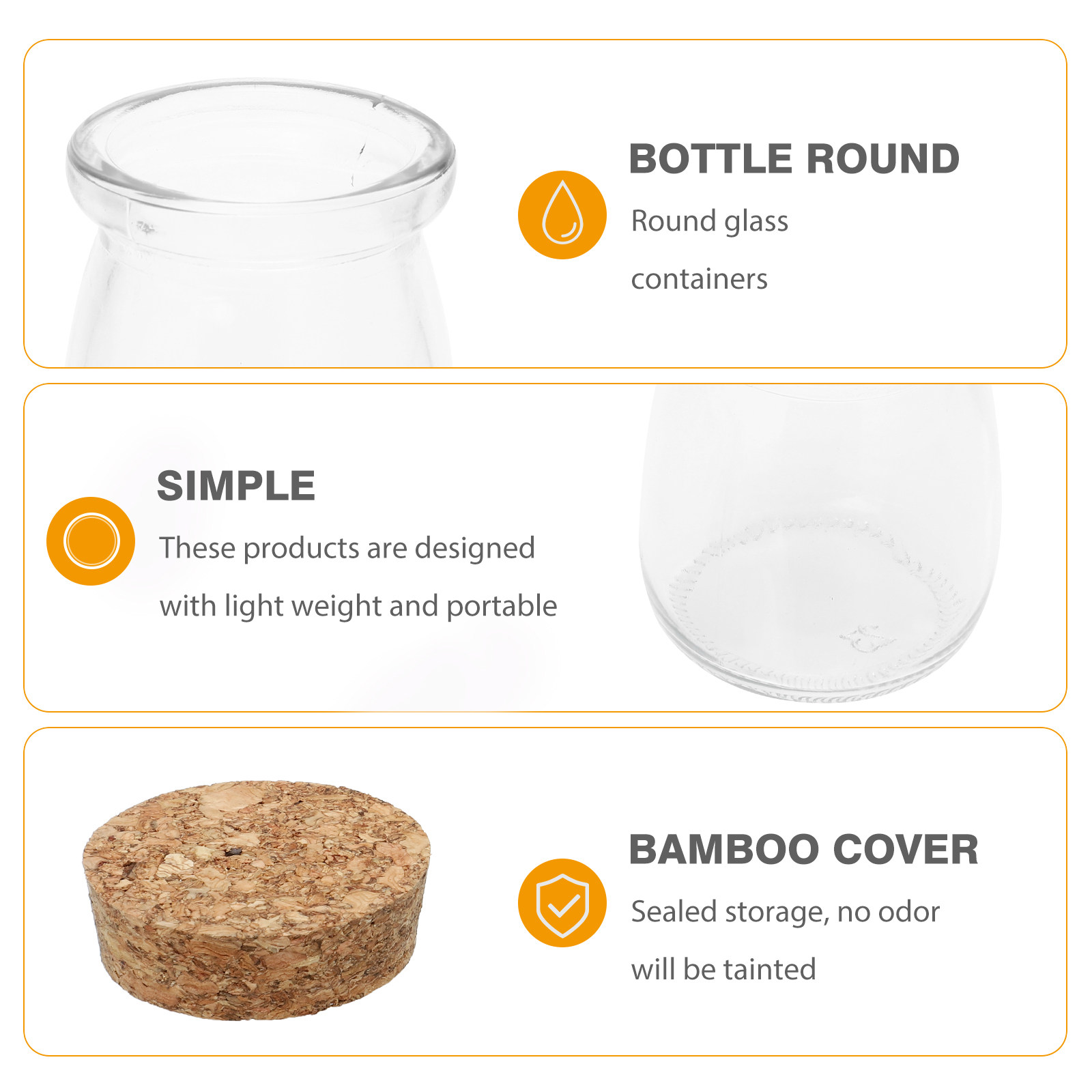 12 Buah Botol Kaca untuk Sajia - Food Storage Glass Container Set ulasan dan harga