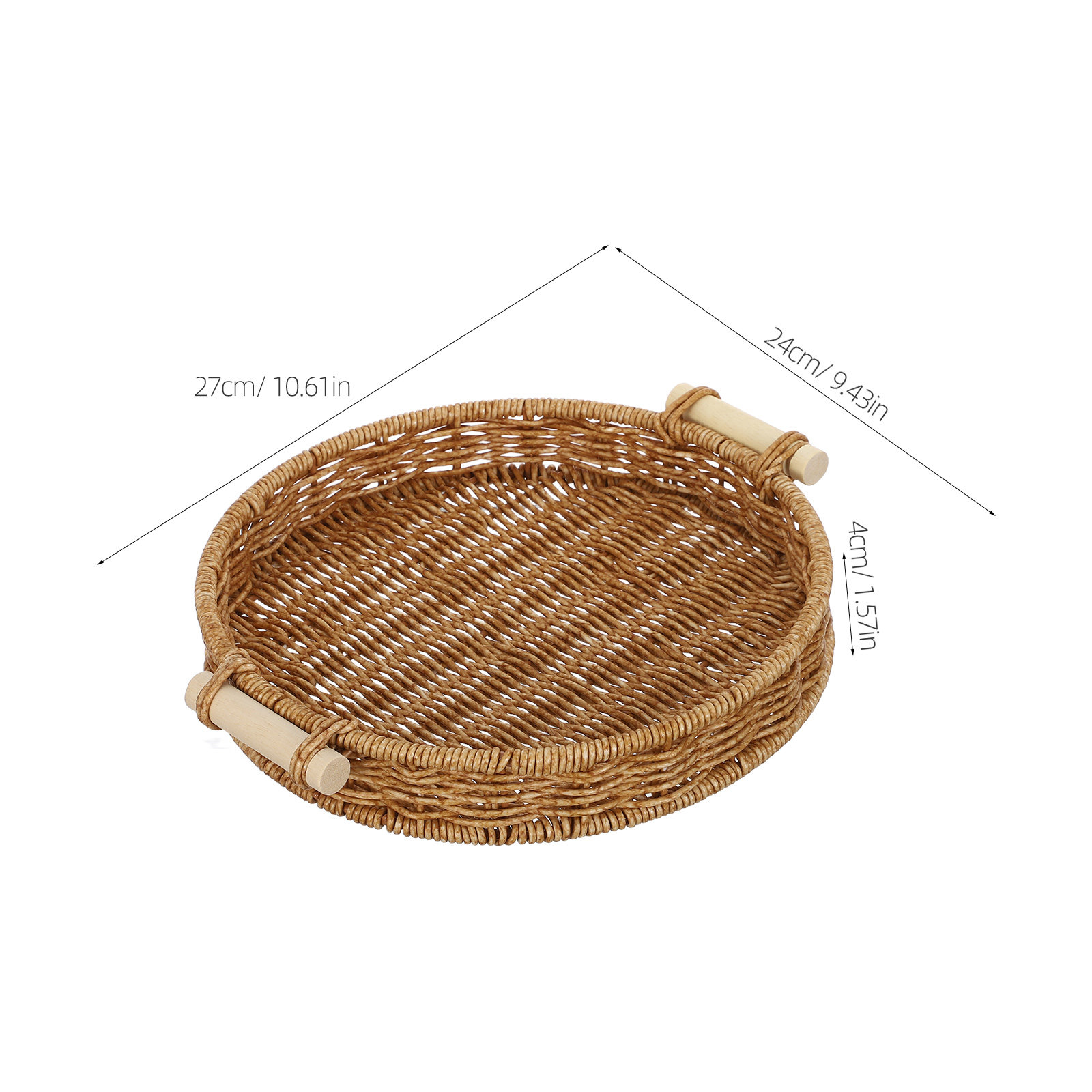 Keranjang Roti Rotan Imitasi 2 - Storage Food Tray ulasan dan harga