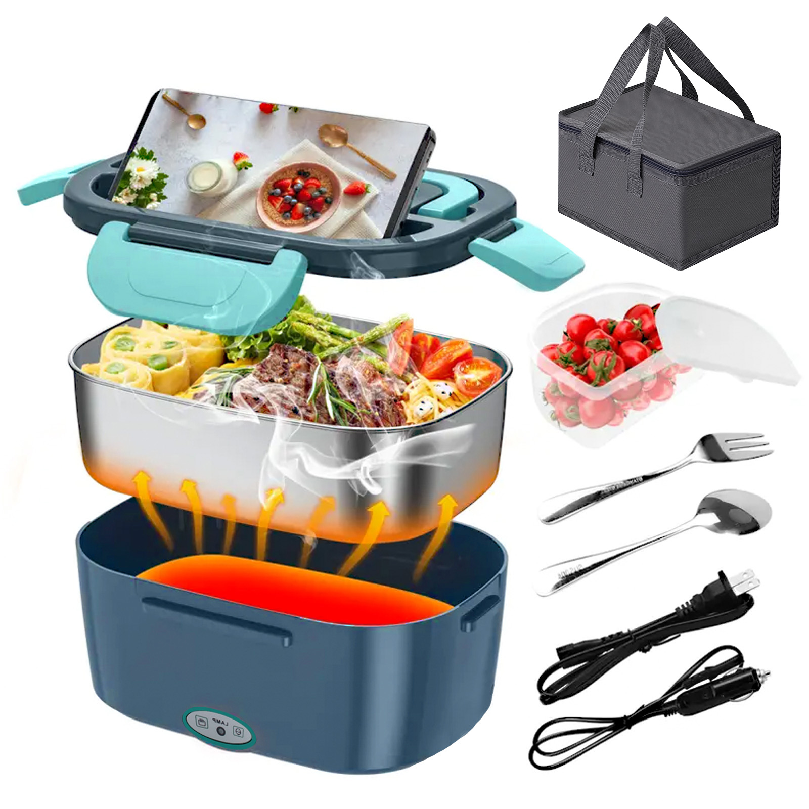 Kotak Makan Siang Pemanas List - Food Storage Box Stainless Steel ulasan dan harga