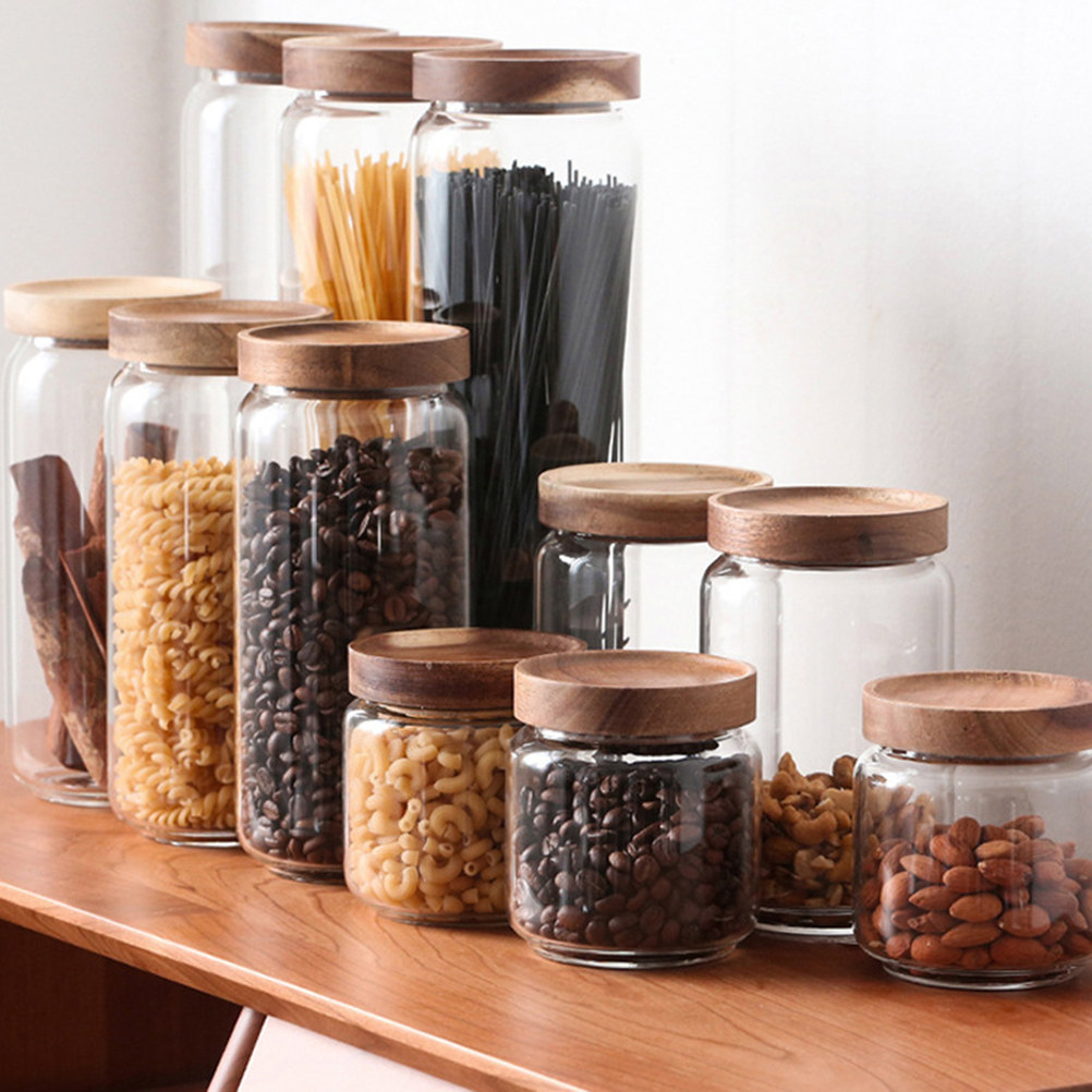 1Pcs Wadah Penyimpanan Biji-bi - Airtight Cereal Jar ulasan dan harga