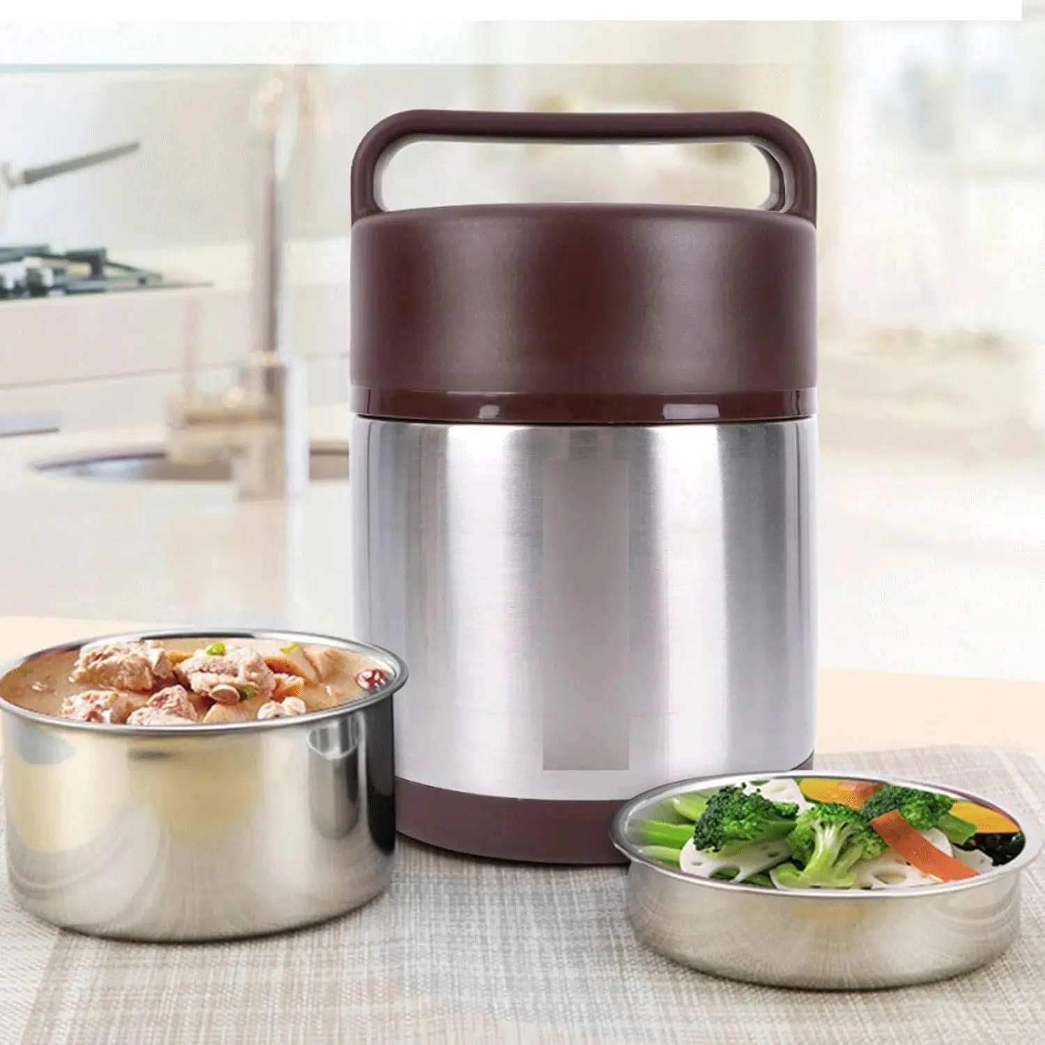 Kotak makan siang bento untuk  - Food Storage Box Stainless Steel ulasan dan harga