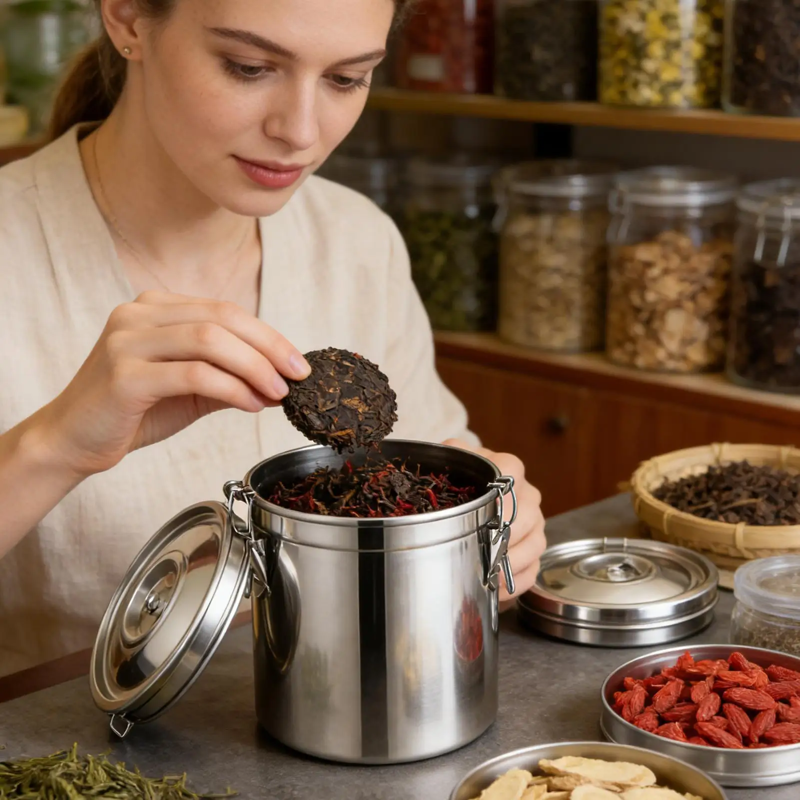 Stoples Kedap Udara Stainless  - Airtight Cereal Jar ulasan dan harga