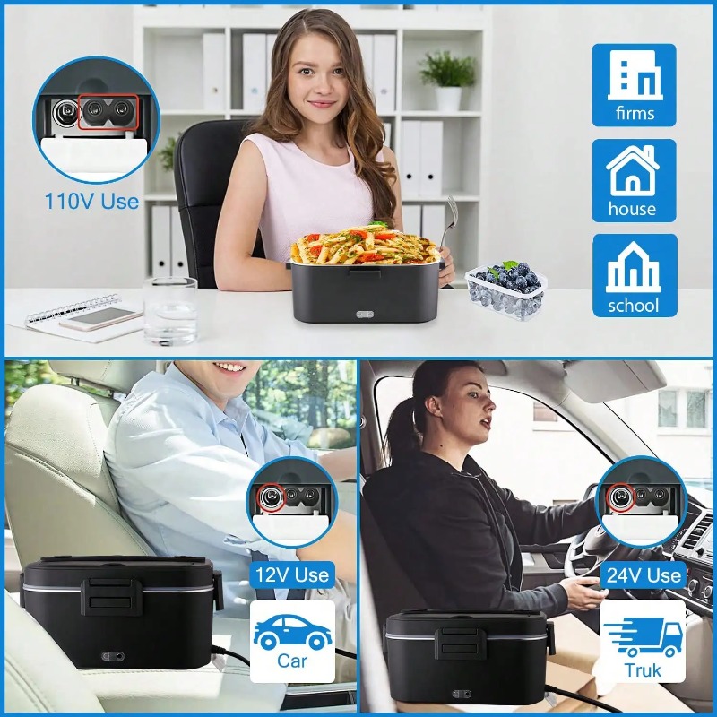 Kotak Makan Listrik Berpemanas - Food Storage Box Stainless Steel ulasan dan harga