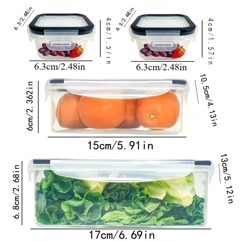 Set 8 Buah Termasuk 4 Wadah da - Food Storage Boxes With Lids ulasan dan harga