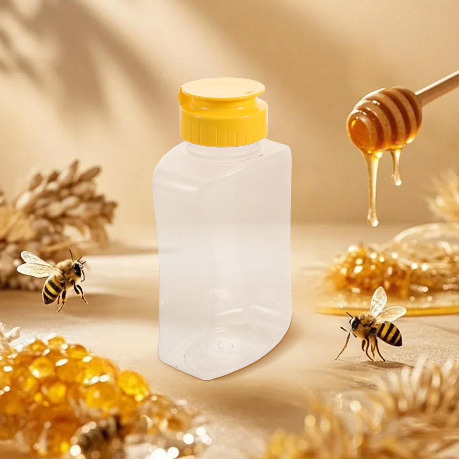 4 Buah Botol Madu 180Ml Plasti - Condiment Squeeze Bottle ulasan dan harga