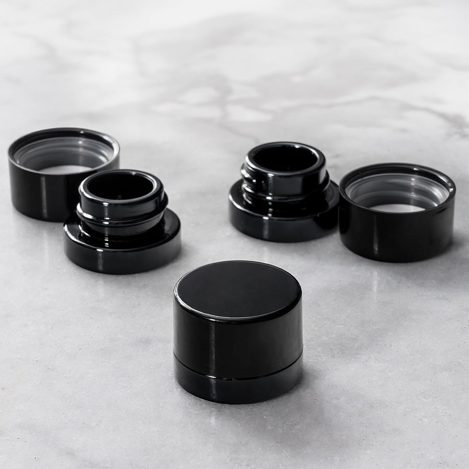 Botol Kaca Hitam Tebal 5ml den - Food Storage Glass Container Set ulasan dan harga