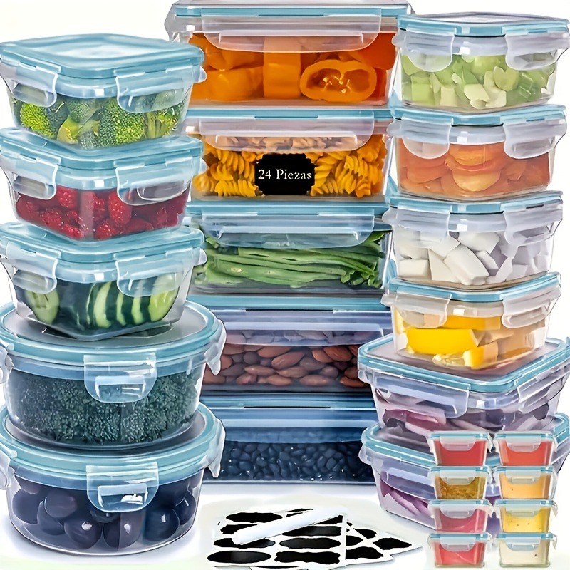 48PCS Set Wadah Penyimpanan Ma - Food Storage Boxes With Lids ulasan dan harga