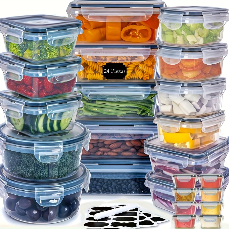 48PCS Set Wadah Penyimpanan Ma - Food Storage Boxes With Lids ulasan dan harga