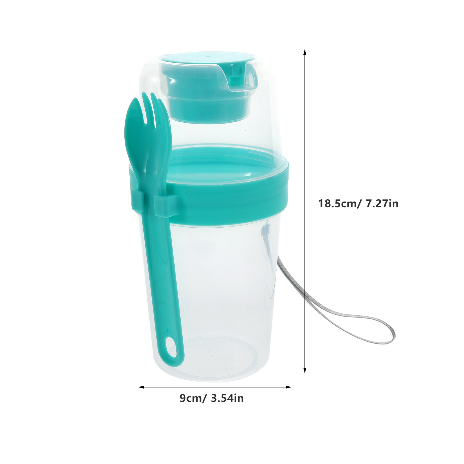 1Set Wadah Salad Portabel deng - Airtight Cereal Jar ulasan dan harga