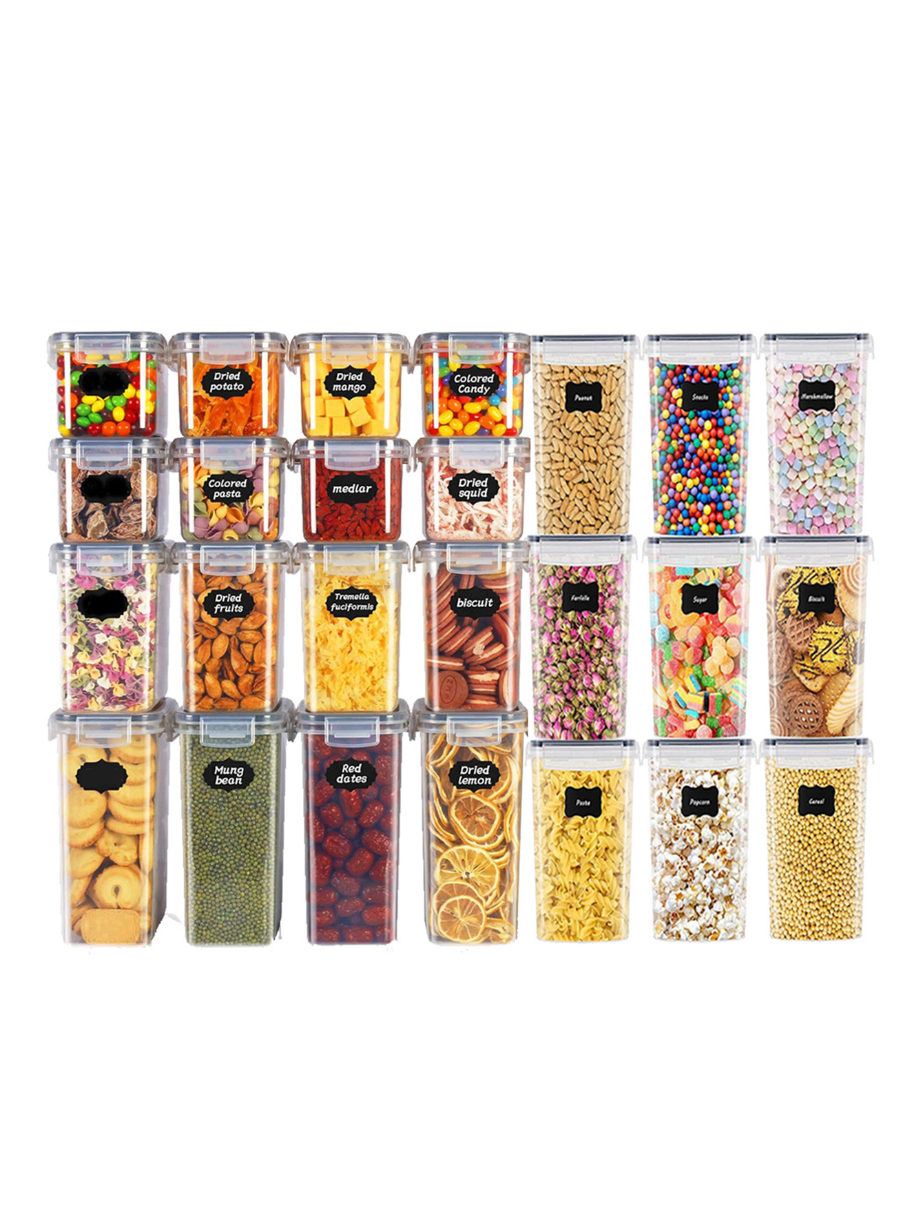 48pcs, Wadah Penyimpanan Makan - Food Storage Boxes With Lids ulasan dan harga