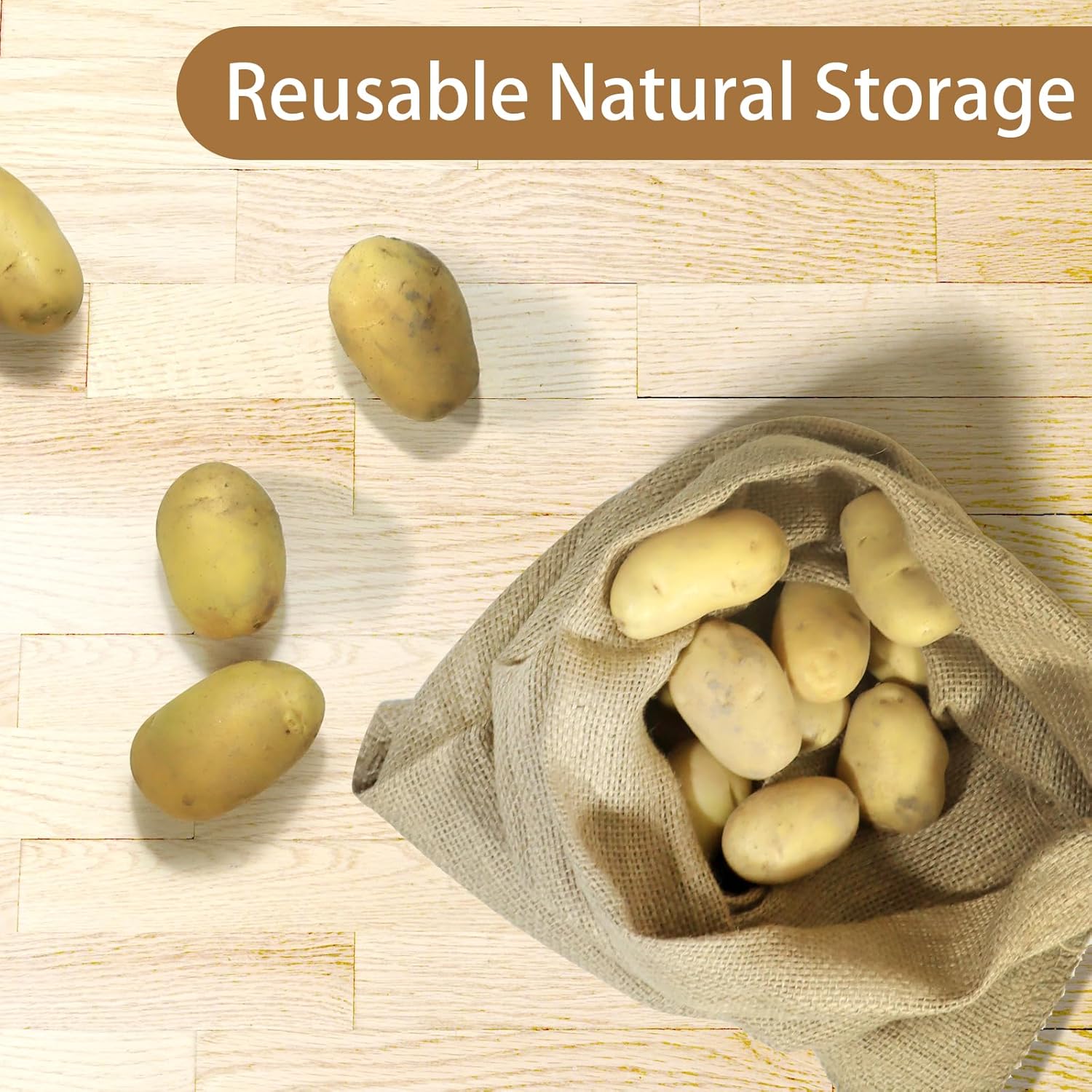 1 Pak karung kentang tas goni  - Food Storage Roots ulasan dan harga