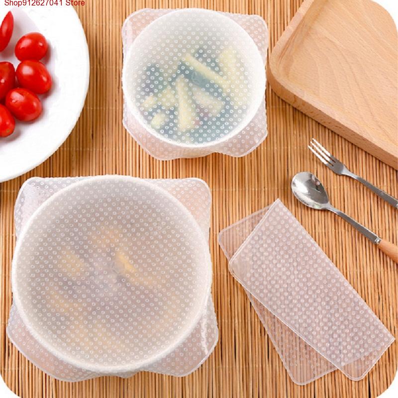 4PCS Penutup Mangkuk Silikon y - Food Storage Variety Pack ulasan dan harga