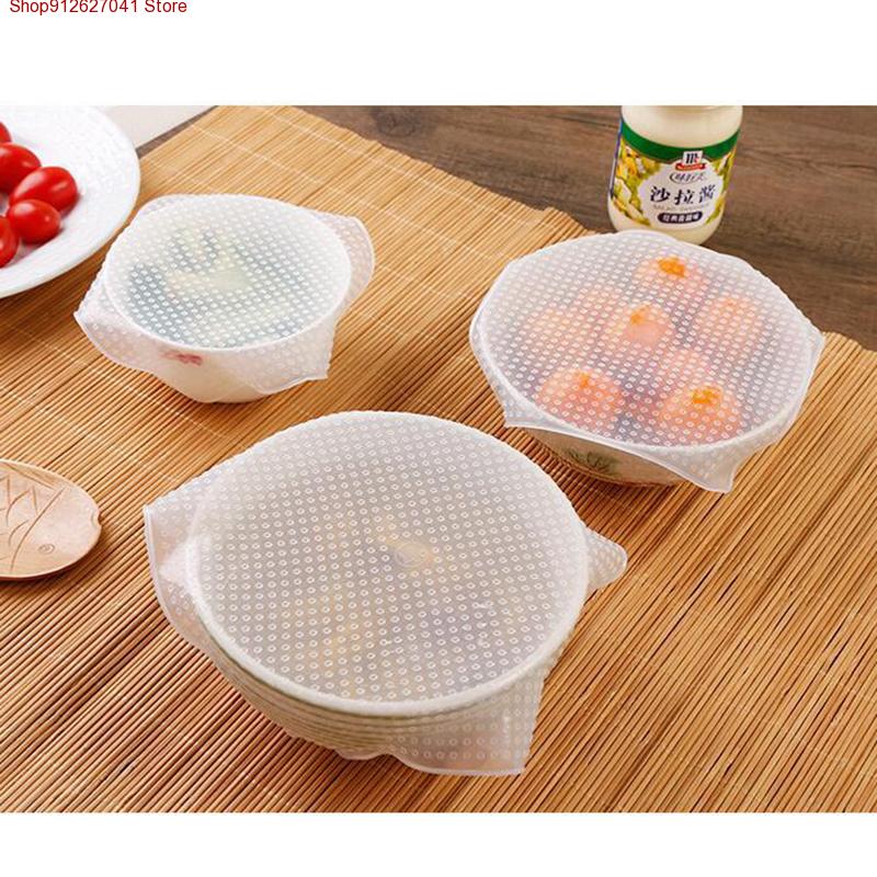 4PCS Penutup Mangkuk Silikon y - Food Storage Variety Pack ulasan dan harga